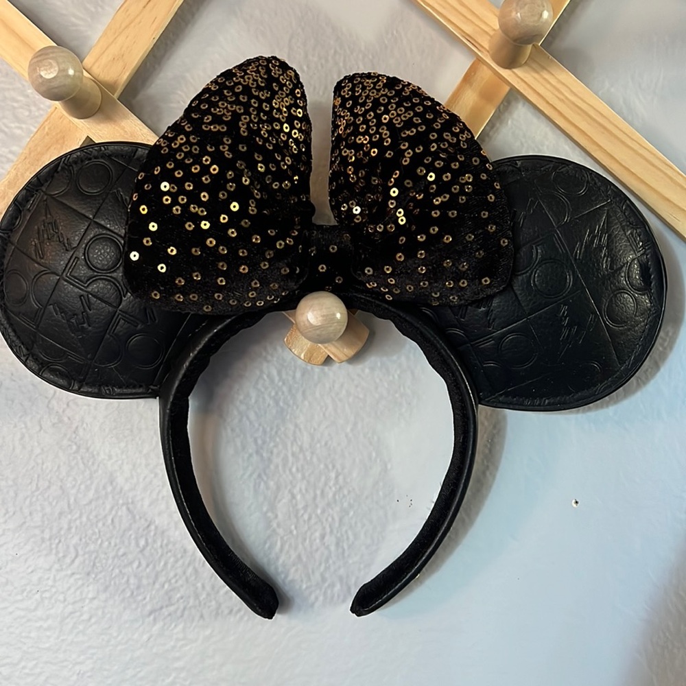 Walt Disney World 50th Black and Gold Minnie Ears